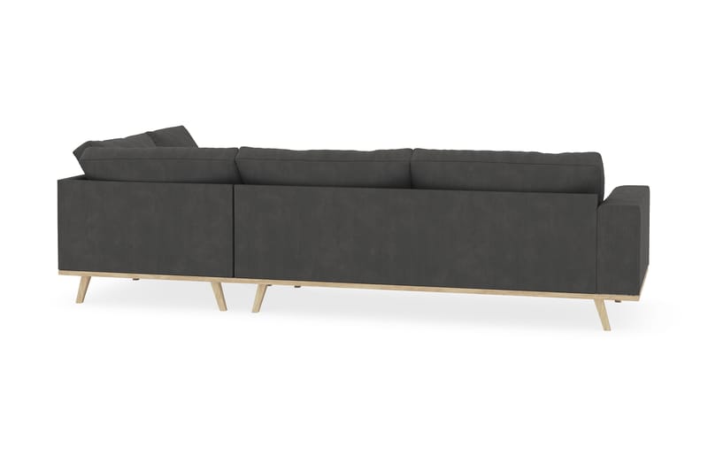 Copenhagen 4-sits Högervänd L-formad Schäslongsoffa i Manchester - Mörkgrå - Products - Möbler - Soffa - Divansoffa & schäslongsoffa - 4 sits soffa med divan