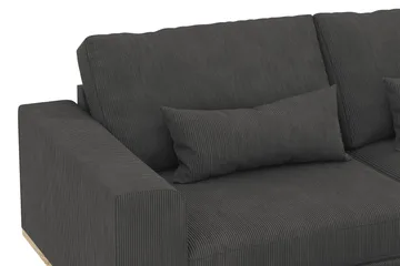 Copenhagen 4-sits Högervänd L-formad Schäslongsoffa i Manchester - Mörkgrå - Products - Möbler - Soffa - Divansoffa & schäslongsoffa - 4 sits soffa med divan