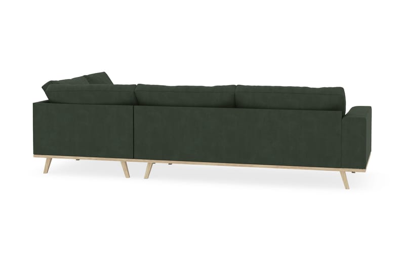 Copenhagen 4-sits Högervänd L-formad Schäslongsoffa i Manchester - Mörkgrön - Products - Möbler - Soffa - Divansoffa & schäslongsoffa - 4 sits soffa med divan