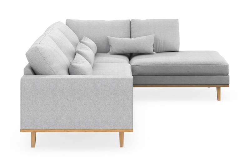 Copenhagen 4-sits Högervänd L-formad Schäslongsoffa i Tyg - Ljusgrå - Products - Möbler - Soffa - Divansoffa & schäslongsoffa - 4 sits soffa med divan