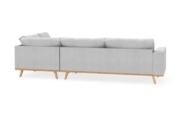 Copenhagen 4-sits Högervänd L-formad Schäslongsoffa i Tyg - Ljusgrå - Products - Möbler - Soffa - Divansoffa & schäslongsoffa - 4 sits soffa med divan