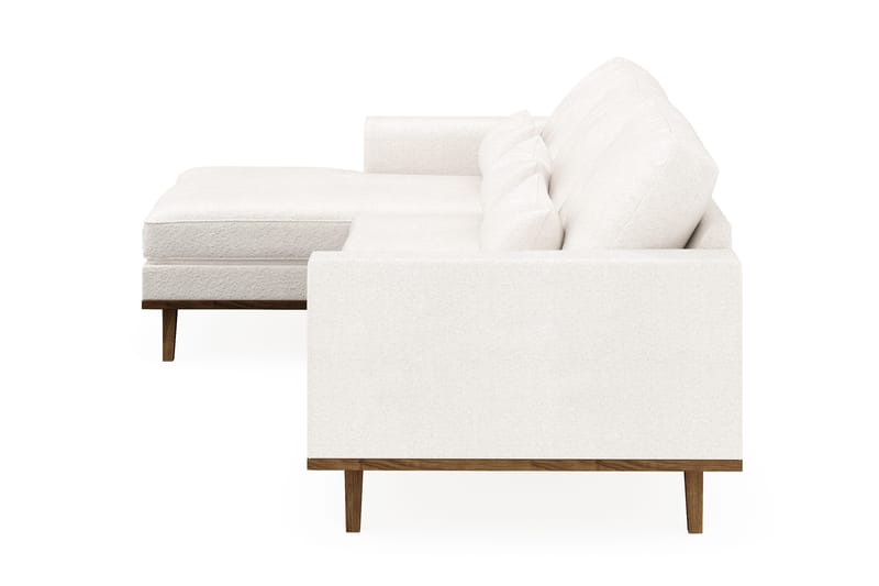 Copenhagen 4-sits Vänstervänd L-formad Divansoffa i Bouclé - Vit - Products - Möbler - Soffa - Divansoffa & schäslongsoffa - 4 sits soffa med divan