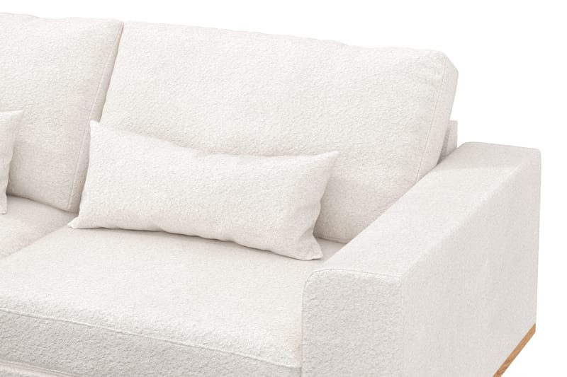 Copenhagen 4-sits Vänstervänd L-formad Divansoffa i Bouclé - Vit - Products - Möbler - Soffa - Divansoffa & schäslongsoffa - 4 sits soffa med divan