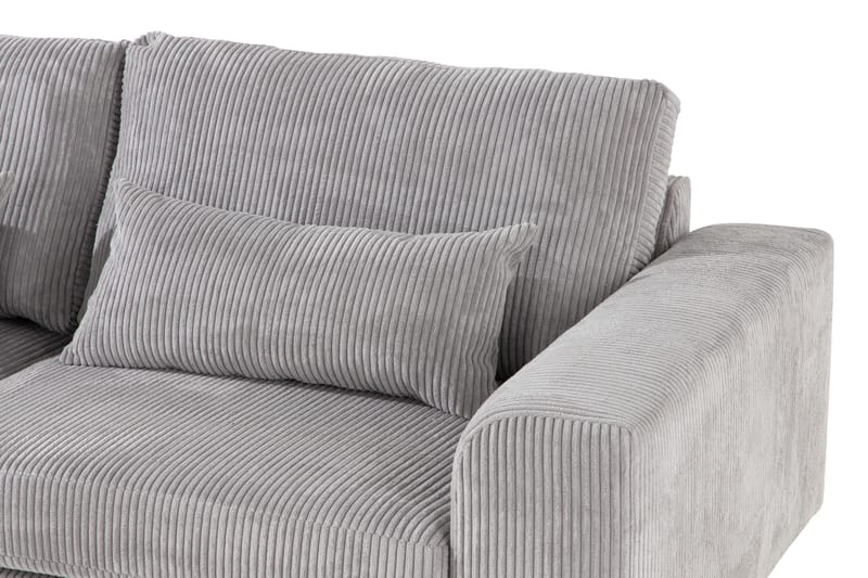 Copenhagen 4-sits Vänstervänd L-formad Divansoffa i Manchester - Ljusgrå - Products - Möbler - Soffa - Divansoffa & schäslongsoffa - 4 sits soffa med divan