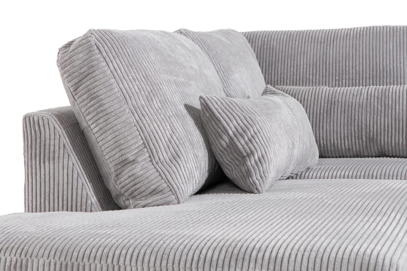 Copenhagen 4-sits Vänstervänd L-formad Divansoffa i Manchester - Ljusgrå - Products - Möbler - Soffa - Divansoffa & schäslongsoffa - 4 sits soffa med divan
