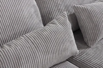 Copenhagen 4-sits Vänstervänd L-formad Divansoffa i Manchester - Ljusgrå - Products - Möbler - Soffa - Divansoffa & schäslongsoffa - 4 sits soffa med divan