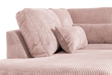 Copenhagen 4-sits Vänstervänd L-formad Divansoffa i Manchester - Rosa - Products - Möbler - Soffa - Divansoffa & schäslongsoffa - 4 sits soffa med divan