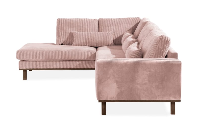 Copenhagen 4-sits Vänstervänd L-formad Divansoffa i Manchester - Rosa - Products - Möbler - Soffa - Divansoffa & schäslongsoffa - 4 sits soffa med divan