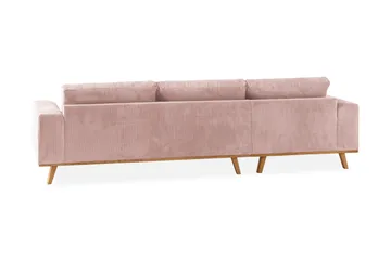 Copenhagen 4-sits Vänstervänd L-formad Divansoffa i Manchester - Rosa - Products - Möbler - Soffa - Divansoffa & schäslongsoffa - 4 sits soffa med divan
