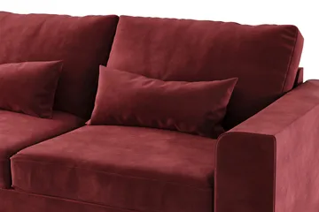 Copenhagen 4-sits Vänstervänd L-formad Divansoffa i Sammet - Lila - Products - Möbler - Soffa - Divansoffa & schäslongsoffa - 4 sits soffa med divan