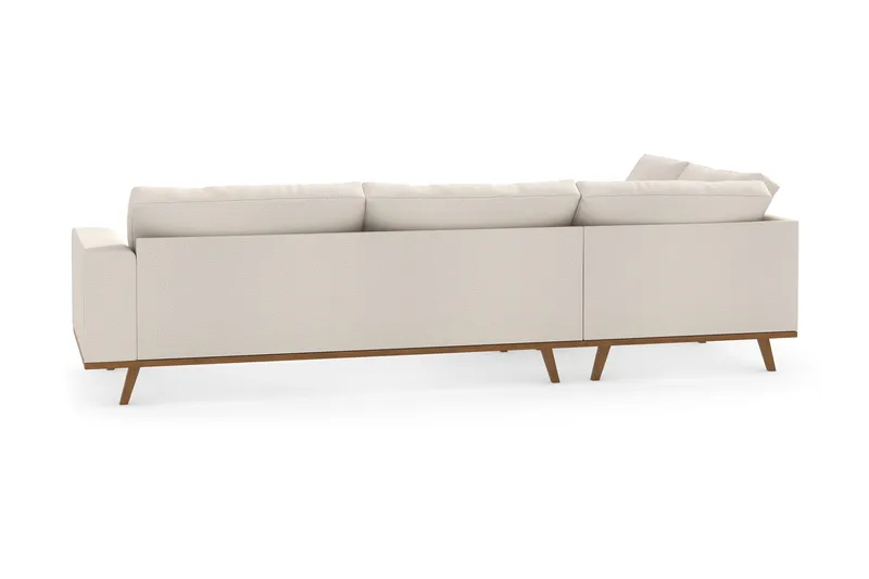 Copenhagen 4-sits Vänstervänd L-formad Divansoffa i Tyg - Beige - Products - Möbler - Soffa - Divansoffa & schäslongsoffa - 4 sits soffa med divan