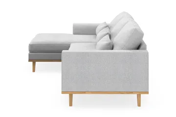 Copenhagen 4-sits Vänstervänd L-formad Divansoffa i Tyg - Ljusgrå - Products - Möbler - Soffa - Divansoffa & schäslongsoffa - 4 sits soffa med divan