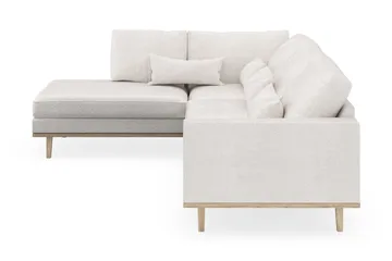 Copenhagen 4-sits Vänstervänd L-formad Schäslongsoffa i Bouclé - Vit - Products - Möbler - Soffa - Divansoffa & schäslongsoffa - 4 sits soffa med divan