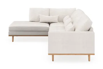 Copenhagen 4-sits Vänstervänd L-formad Schäslongsoffa i Bouclé - Vit - Products - Möbler - Soffa - Divansoffa & schäslongsoffa - 4 sits soffa med divan