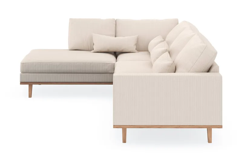 Copenhagen 4-sits Vänstervänd L-formad Schäslongsoffa i Manchester - Beige - Products - Möbler - Soffa - Divansoffa & schäslongsoffa - 4 sits soffa med divan