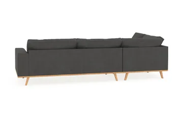 Copenhagen 4-sits Vänstervänd L-formad Schäslongsoffa i Manchester - Mörkgrå - Products - Möbler - Soffa - Divansoffa & schäslongsoffa - 4 sits soffa med divan