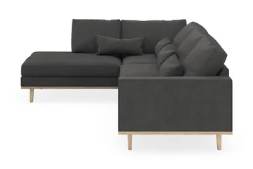 Copenhagen 4-sits Vänstervänd L-formad Schäslongsoffa i Manchester - Mörkgrå - Products - Möbler - Soffa - Divansoffa & schäslongsoffa - 4 sits soffa med divan
