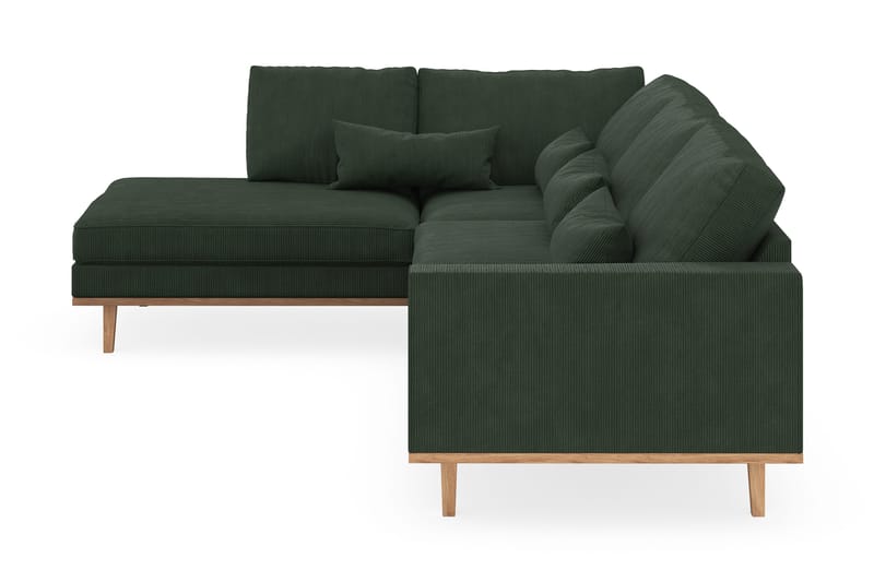 Copenhagen 4-sits Vänstervänd L-formad Schäslongsoffa i Manchester - Mörkgrön - Products - Möbler - Soffa - Divansoffa & schäslongsoffa - 4 sits soffa med divan