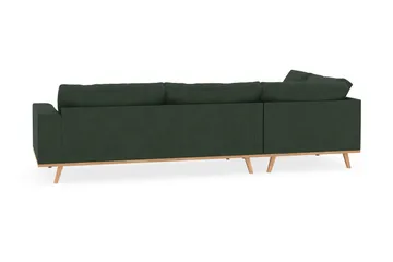 Copenhagen 4-sits Vänstervänd L-formad Schäslongsoffa i Manchester - Mörkgrön - Products - Möbler - Soffa - Divansoffa & schäslongsoffa - 4 sits soffa med divan