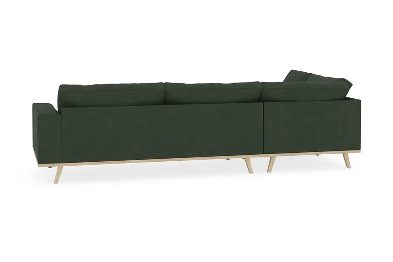 Copenhagen 4-sits Vänstervänd L-formad Schäslongsoffa i Manchester - Mörkgrön - Products - Möbler - Soffa - Divansoffa & schäslongsoffa - 4 sits soffa med divan