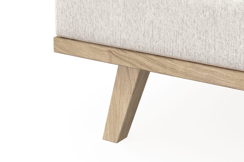 Copenhagen 4-sits Vänstervänd L-formad Schäslongsoffa i Sammet - Krämvit - Products - Möbler - Soffa - Divansoffa & schäslongsoffa - 4 sits soffa med divan