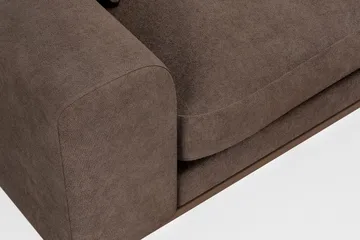 Copenhagen Premium 4-sits Högervänd L-formad Djup Divansoffa i Tyg - Mörkbrun - Products - Möbler - Soffa - Divansoffa & schäslongsoffa - 3 sits soffa med divan