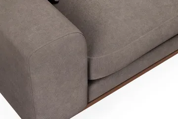 Copenhagen Premium 4-sits Högervänd L-formad Djup Divansoffa i Tyg - Brun - Products - Möbler - Soffa - Divansoffa & schäslongsoffa - 3 sits soffa med divan