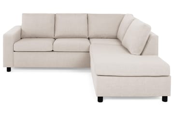 Crazy 3-sits Högervänd L-formad Schäslongsoffa i Tyg - Beige - Products - Möbler - Soffa - Divansoffa & schäslongsoffa - 2 sits soffa med divan