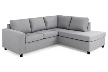 Crazy 3-sits Högervänd L-formad Schäslongsoffa i Tyg - Grå - Products - Möbler - Soffa - Divansoffa & schäslongsoffa - 2 sits soffa med divan