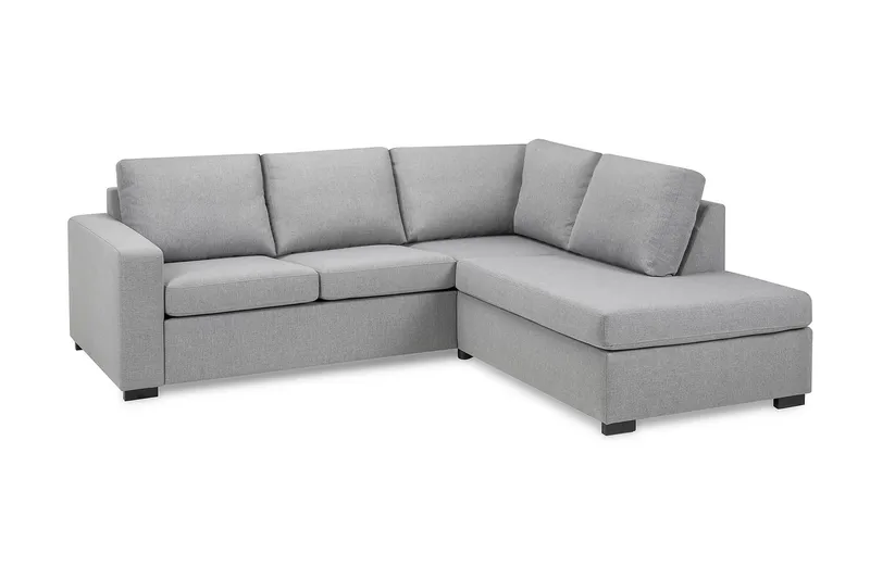 Crazy 3-sits Högervänd L-formad Schäslongsoffa i Tyg - Grå - Products - Möbler - Soffa - Divansoffa & schäslongsoffa - 2 sits soffa med divan