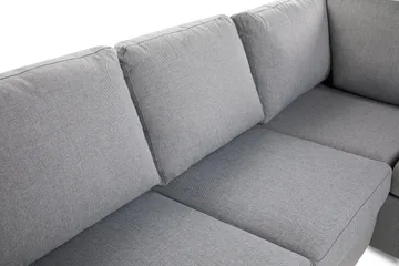 Crazy 3-sits Högervänd L-formad Schäslongsoffa i Tyg - Grå - Products - Möbler - Soffa - Divansoffa & schäslongsoffa - 2 sits soffa med divan