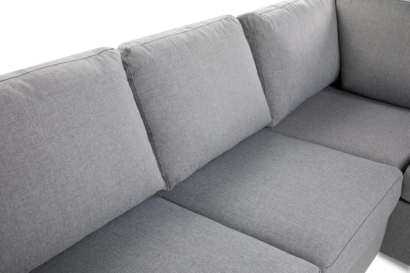 Crazy 3-sits Högervänd L-formad Schäslongsoffa i Tyg - Grå - Products - Möbler - Soffa - Divansoffa & schäslongsoffa - 2 sits soffa med divan