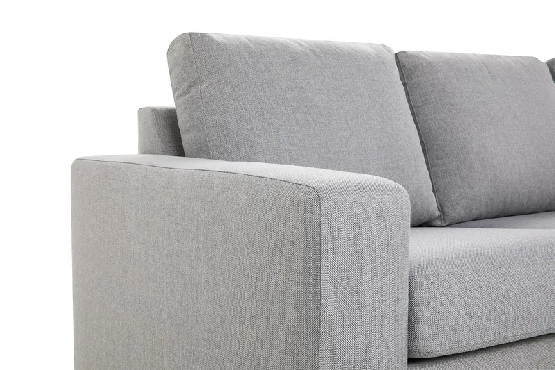 Crazy 3-sits Högervänd L-formad Schäslongsoffa i Tyg - Grå - Products - Möbler - Soffa - Divansoffa & schäslongsoffa - 2 sits soffa med divan