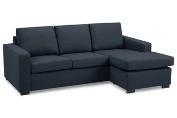 Crazy 3-sits Vändbar L-formad Divansoffa i Tyg - Blå - Products - M öbler - Soffa - Divansoffa & schäslongsoffa - 3 sits soffa med divan