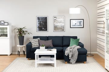 Crazy 3-sits Vändbar L-formad Divansoffa i Tyg - Blå - Products - Möbler - Soffa - Divansoffa & schäslongsoffa - 3 sits soffa med divan