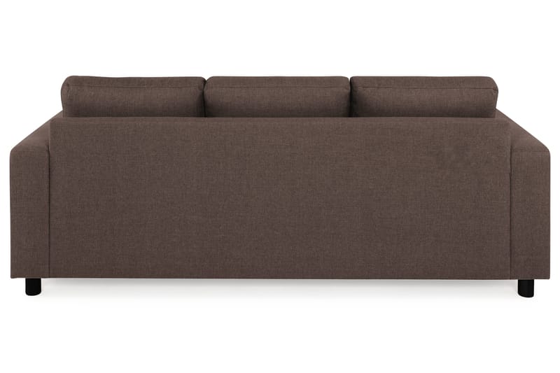 Crazy 3-sits Vändbar L-formad Divansoffa i Tyg - Brun - Products - Möbler - Soffa - Divansoffa & schäslongsoffa - 3 sits soffa med divan