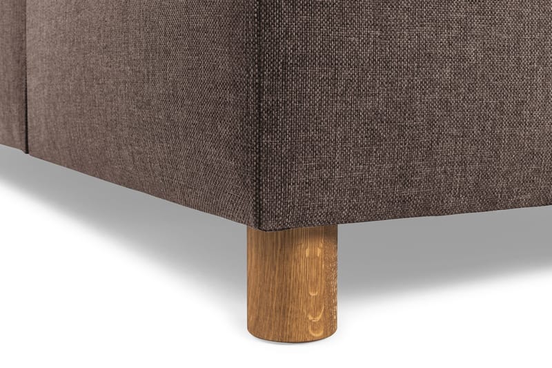 Crazy 3-sits Vändbar L-formad Divansoffa i Tyg - Brun - Products - Möbler - Soffa - Divansoffa & schäslongsoffa - 3 sits soffa med divan