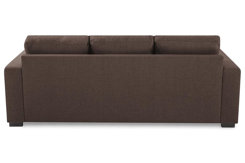 Crazy 3-sits Vändbar L-formad Divansoffa i Tyg - Brun - Products - Möbler - Soffa - Divansoffa & schäslongsoffa - 3 sits soffa med divan