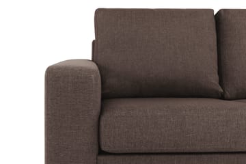 Crazy 3-sits Vändbar L-formad Divansoffa i Tyg - Brun - Products - Möbler - Soffa - Divansoffa & schäslongsoffa - 3 sits soffa med divan