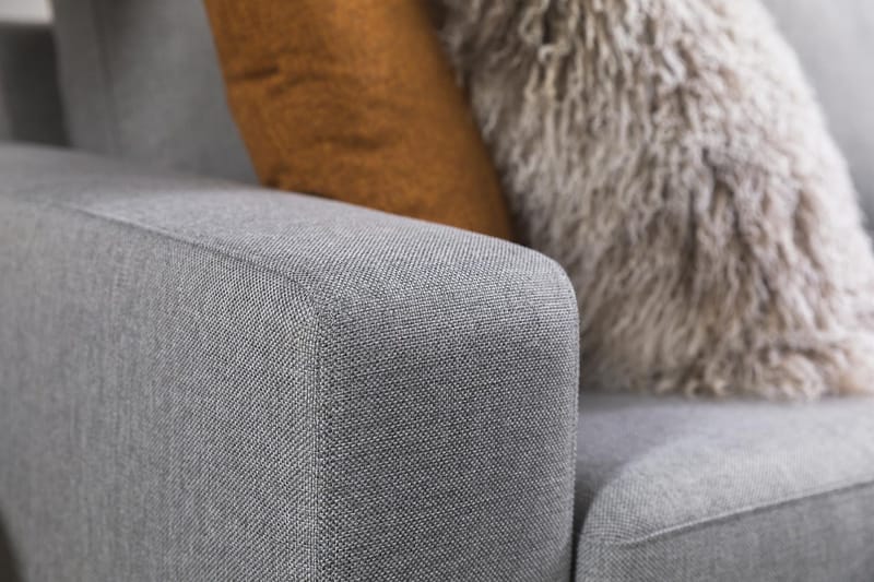 Crazy 3-sits Vändbar L-formad Divansoffa i Tyg - Grå - Products - Möbler - Soffa - Divansoffa & schäslongsoffa - 3 sits soffa med divan