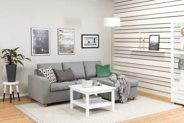 Crazy 3-sits Vändbar L-formad Divansoffa i Tyg - Grå - Products - Möbler - Soffa - Divansoffa & schäslongsoffa - 3 sits soffa med divan