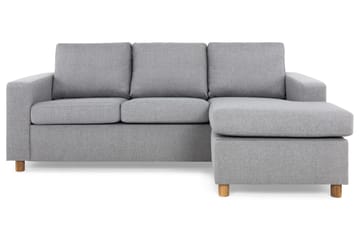 Crazy 3-sits Vändbar L-formad Divansoffa i Tyg - Grå - Products - Möbler - Soffa - Divansoffa & schäslongsoffa - 3 sits soffa med divan