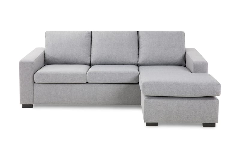Crazy 3-sits Vändbar L-formad Divansoffa i Tyg - Grå - Products - Möbler - Soffa - Divansoffa & schäslongsoffa - 3 sits soffa med divan