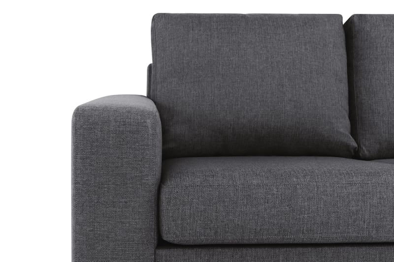 Crazy 3-sits Vändbar L-formad Divansoffa i Tyg - Mörkgrå - Products - Möbler - Soffa - Divansoffa & schäslongsoffa - 3 sits soffa med divan