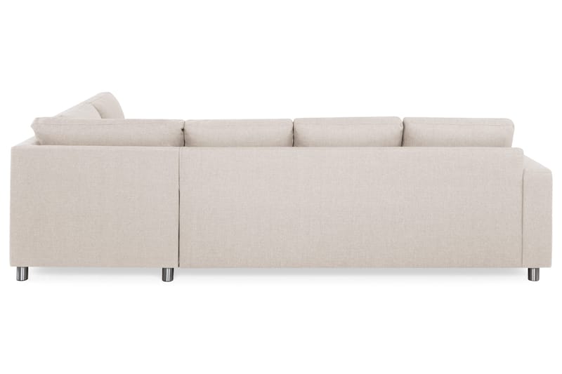 Crazy 4-sits Högervänd L-formad Schäslongsoffa i Tyg - Beige - Products - Möbler - Soffa - Divansoffa & schäslongsoffa - 3 sits soffa med divan