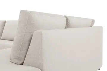 Crazy 4-sits Högervänd L-formad Schäslongsoffa i Tyg - Beige - Products - Möbler - Soffa - Divansoffa & schäslongsoffa - 3 sits soffa med divan