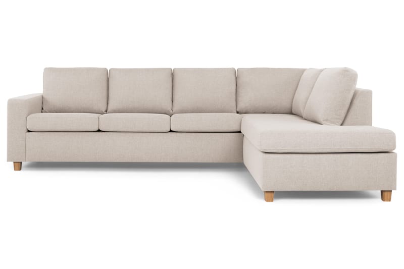 Crazy 4-sits Högervänd L-formad Schäslongsoffa i Tyg - Beige - Products - Möbler - Soffa - Divansoffa & schäslongsoffa - 3 sits soffa med divan