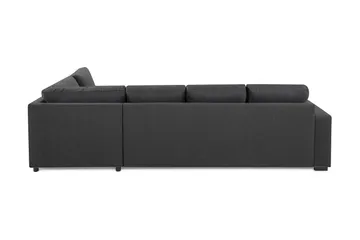 Crazy 4-sits Högervänd L-formad Schäslongsoffa i Tyg - Mörkgrå - Products - Möbler - Soffa - Divansoffa & schäslongsoffa - 3 sits soffa med divan