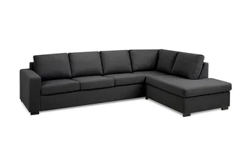 Crazy 4-sits Högervänd L-formad Schäslongsoffa i Tyg - Mörkgrå - Products - Möbler - Soffa - Divansoffa & schäslongsoffa - 3 sits soffa med divan