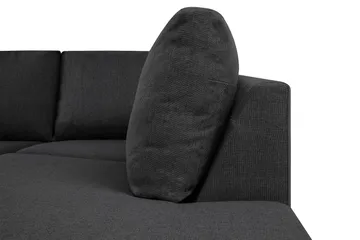 Crazy 4-sits Högervänd L-formad Schäslongsoffa i Tyg - Mörkgrå - Products - Möbler - Soffa - Divansoffa & schäslongsoffa - 3 sits soffa med divan